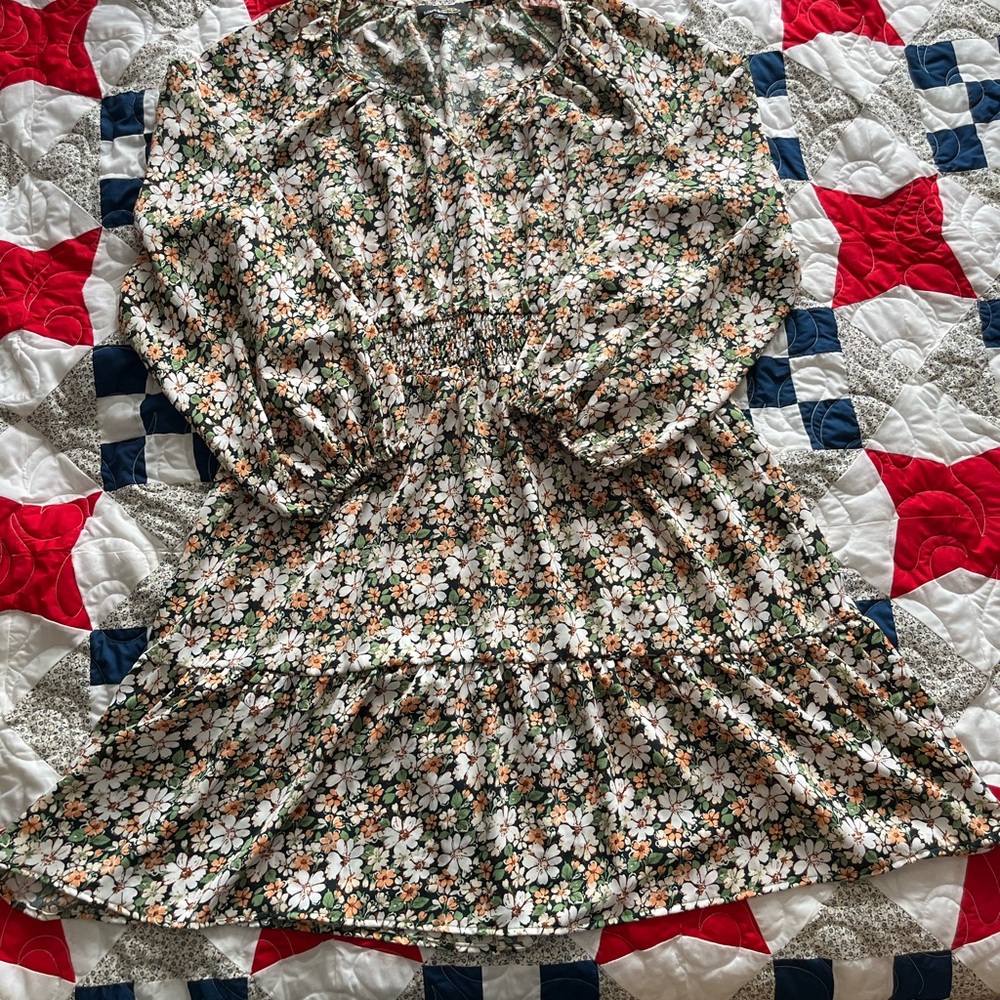 Floral Long Sleeve Dress